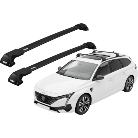 Barras THULE EDGE Flush para autos PEUGEOT 308 SW desde 2022 negro
