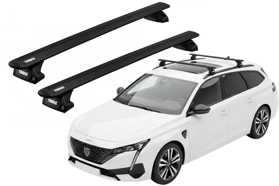 Barras THULE EVO WingBar para autos PEUGEOT 308 SW desde 2022 negro
