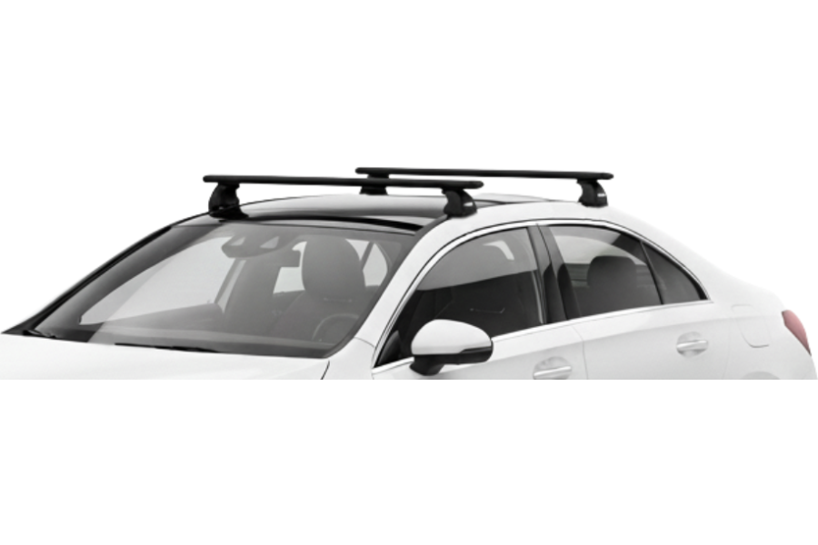 Barras THULE EVO WingBar para autos MERCEDES BENZ A-Class (W177) desde 2018 negro
