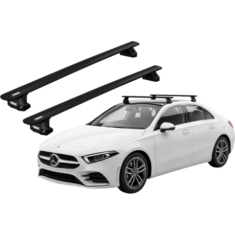 Barras THULE EVO WingBar para autos MERCEDES BENZ A-Class (W177) desde 2018 negro