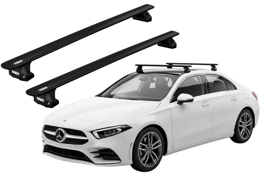 Barras THULE EVO WingBar para autos MERCEDES BENZ A-Class (W177) desde 2018 negro