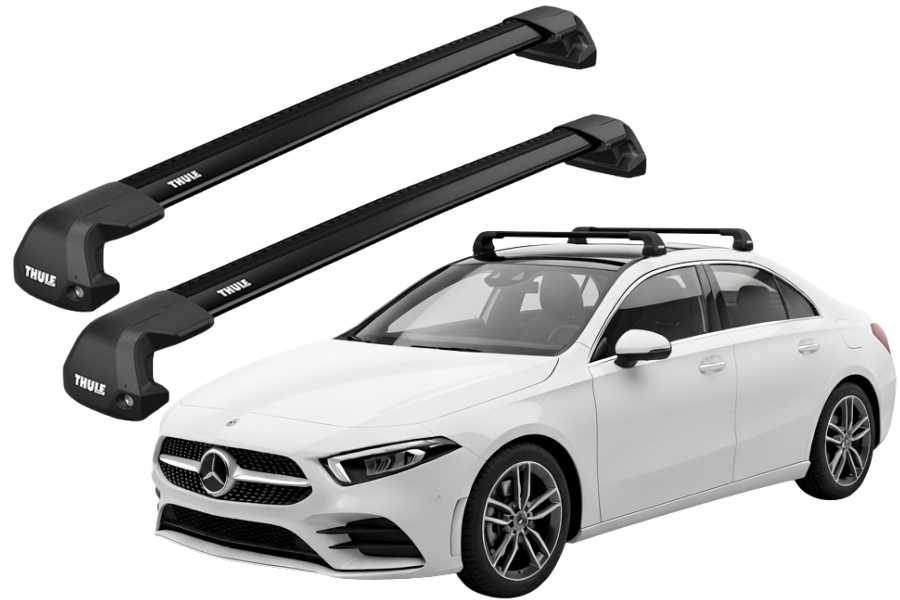 Barras THULE EDGE Flush para autos MERCEDES BENZ A-Class (W177) desde 2018 negro