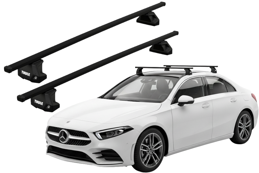 Barras THULE EVO SquareBar para autos MERCEDES BENZ A-Class (W177) desde 2018