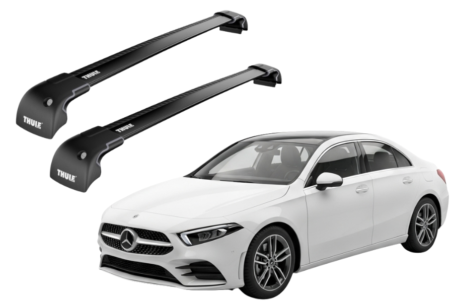 Barras THULE EDGE para autos MERCEDES BENZ A-Class (W177) desde 2018 negro