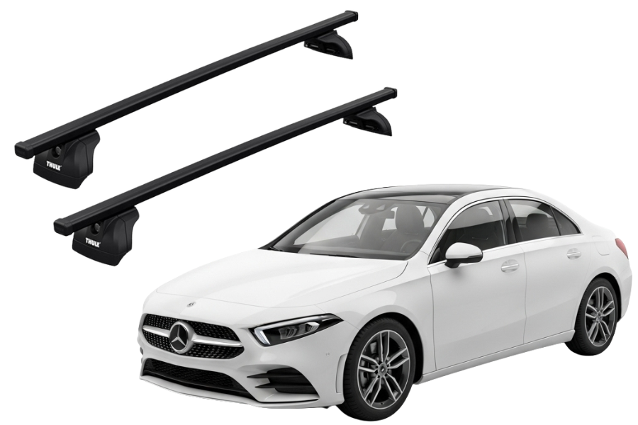 Barras THULE SquareBar para autos MERCEDES BENZ A-Class (W177) desde 2018