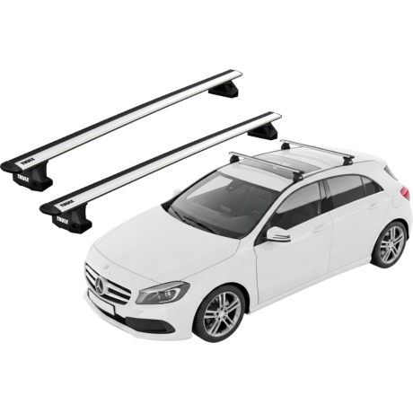 Barras THULE EVO WingBar para autos MERCEDES BENZ A-Class (W176) 2012 a 2018
