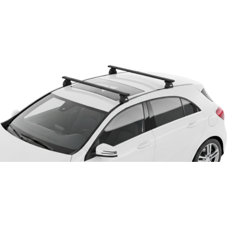 Barras THULE EVO WingBar para autos MERCEDES BENZ A-Class (W176) 2012 a 2018 negro