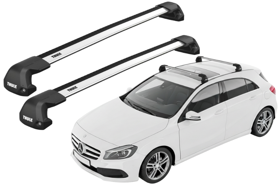 Barras THULE EDGE Flush para autos MERCEDES BENZ A-Class (W176) 2012 a 2018