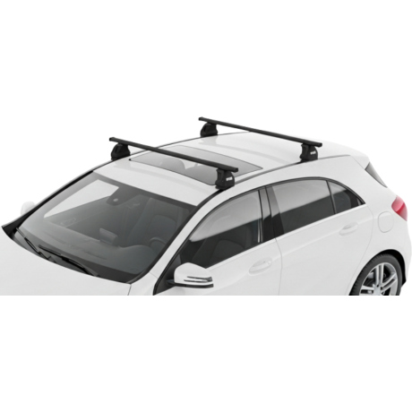 Barras THULE EVO SquareBar para autos MERCEDES BENZ A-Class (W176) 2012 a 2018