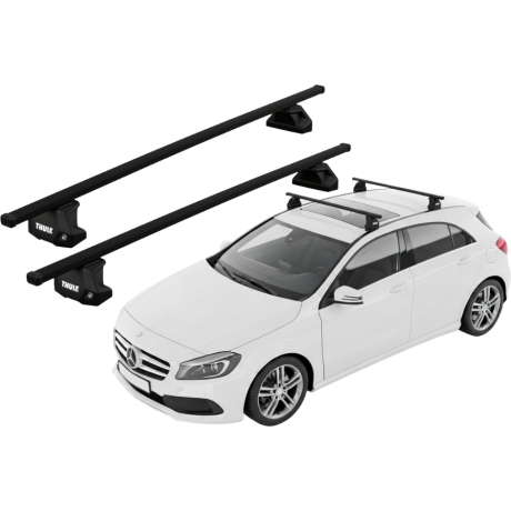Barras THULE EVO SquareBar para autos MERCEDES BENZ A-Class (W176) 2012 a 2018