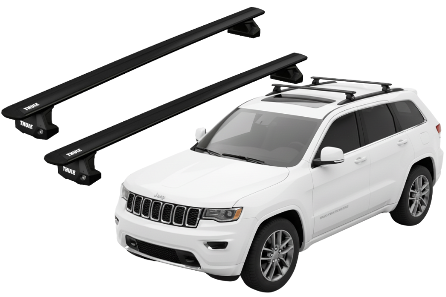Barras THULE EVO WingBar para autos JEEP Grand Cherokee 2011 a 2021 negro