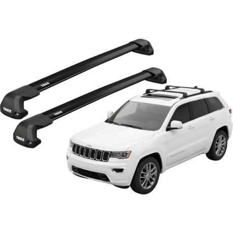 Barras THULE EDGE Flush para autos JEEP Grand Cherokee 2011 a 2021 negro