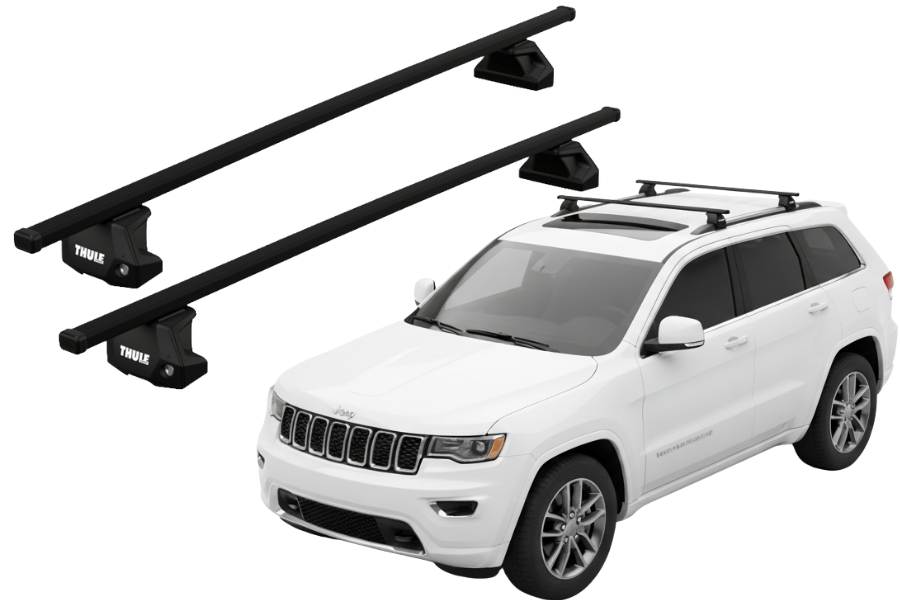 Barras THULE EVO SquareBar para autos JEEP Grand Cherokee 2011 a 2021
