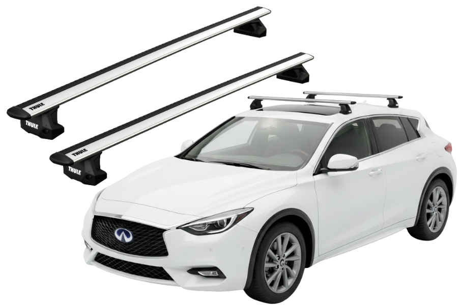 Barras THULE EVO WingBar para autos INFINITI Q30 desde 2016 - 2019