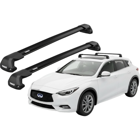 Barras THULE EDGE Flush para autos INFINITI Q30 desde 2016 - 2019 negro