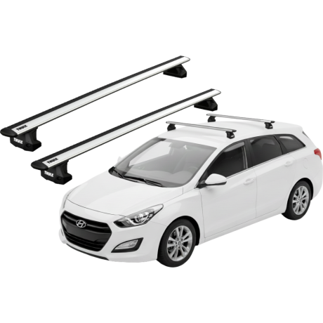 Barras THULE EVO WingBar para autos HYUNDAI i30 SW 2012 a 2017