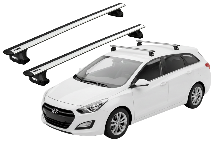 Barras THULE EVO WingBar para autos HYUNDAI i30 SW 2012 a 2017