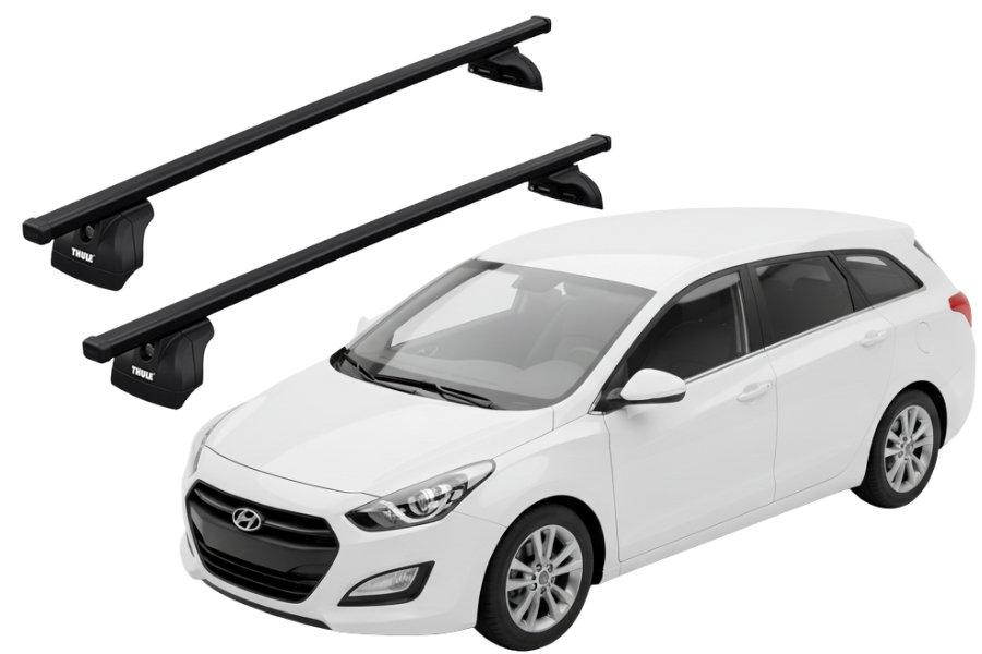 Barras THULE SquareBar para autos HYUNDAI i30 SW 2012 a 2017