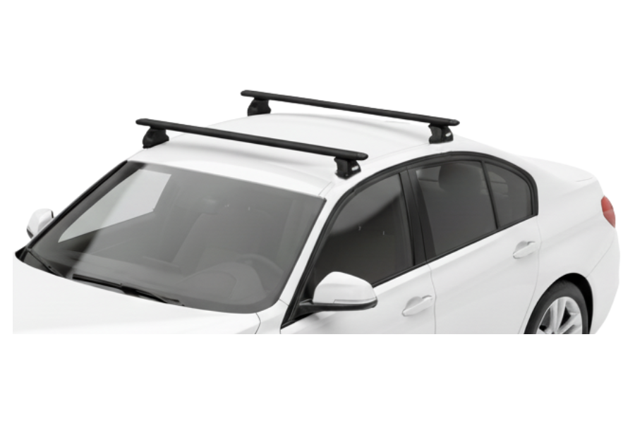 Barras THULE EVO WingBar para autos BMW 3-Series 2012 a 2018 negro