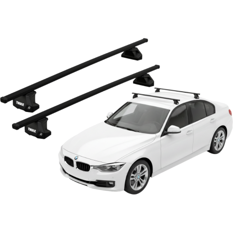 Barras THULE EVO SquareBar para autos BMW 3-Series 2012 a 2018