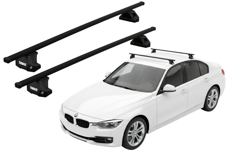 Barras THULE EVO SquareBar para autos BMW 3-Series 2012 a 2018
