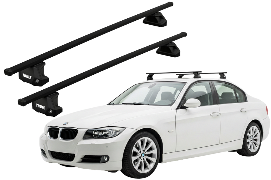 Barras THULE EVO SquareBar para autos BMW 3-Series 2005 a 2011