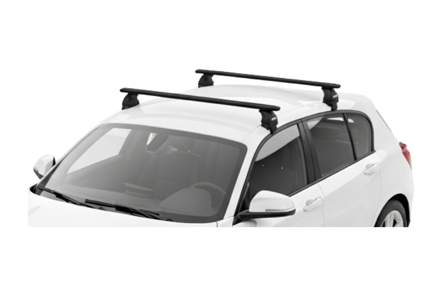 Barras THULE EVO WingBar para autos BMW 1-series 2012 a 2019 negro
