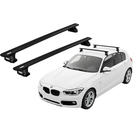 Barras THULE EVO WingBar para autos BMW 1-series 2012 a 2019 negro