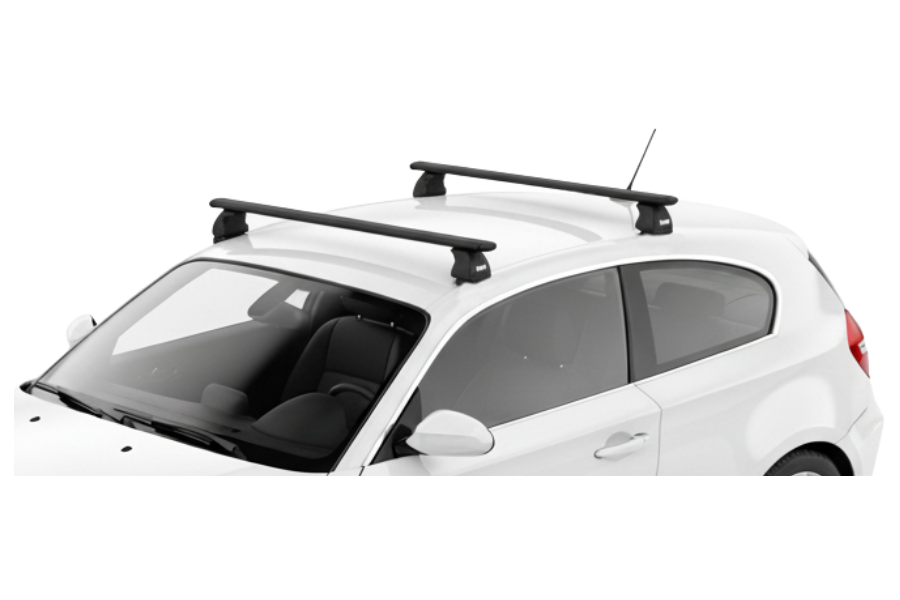 Barras THULE EVO WingBar para autos BMW 1-series 2007 a 2011 negro