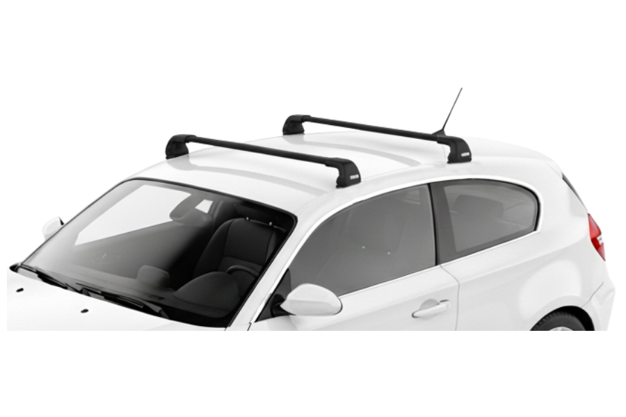 Barras THULE EDGE Flush para autos BMW 1-series 2007 a 2011 negro