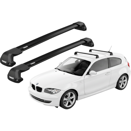 Barras THULE EDGE Flush para autos BMW 1-series 2007 a 2011 negro
