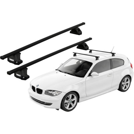 Barras THULE EVO SquareBar para autos BMW 1-series 2007 a 2011