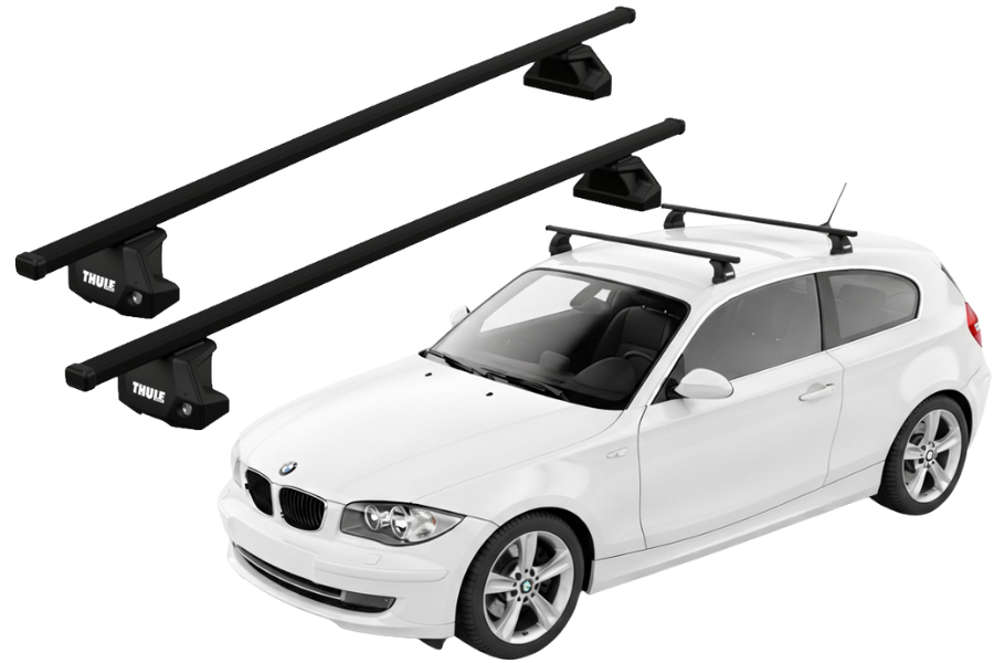 Barras THULE EVO SquareBar para autos BMW 1-series 2007 a 2011