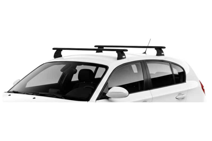 Barras THULE EVO WingBar para autos BMW 1-series 2004 a 2011 negro