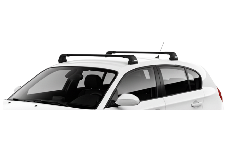 Barras THULE EDGE Flush para autos BMW 1-series 2004 a 2011 negro