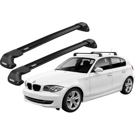 Barras THULE EDGE Flush para autos BMW 1-series 2004 a 2011 negro