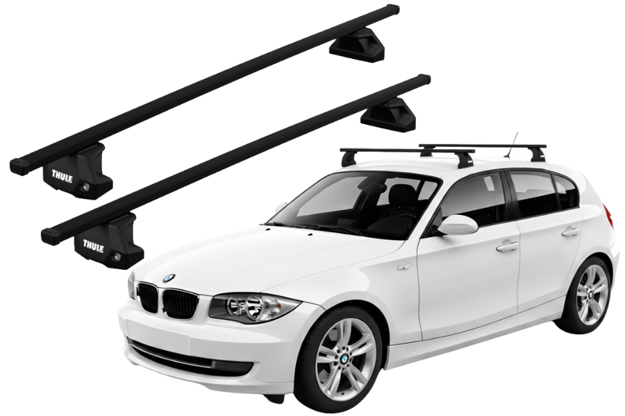 Barras THULE EVO SquareBar para autos BMW 1-series 2004 a 2011