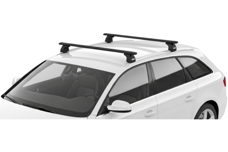 Barras THULE EVO WingBar para autos AUDI A4 Avant 2008 a 2015 negro