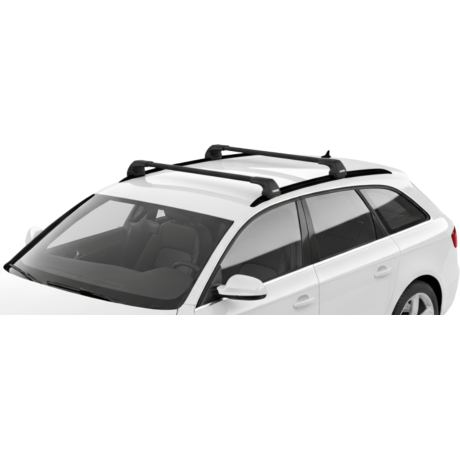 Barras THULE EDGE Flush para autos AUDI A4 Avant 2008 a 2015 negro
