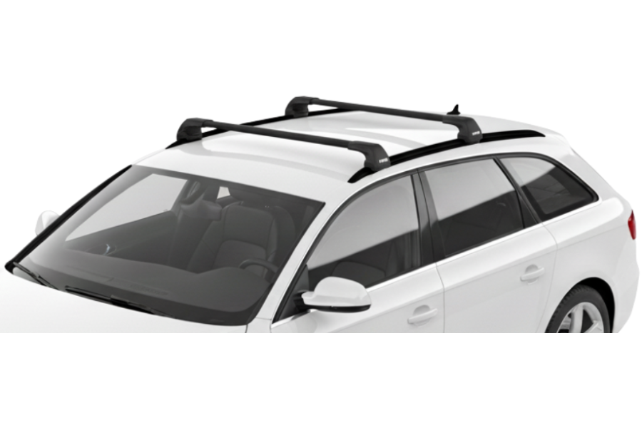 Barras THULE EDGE Flush para autos AUDI A4 Avant 2008 a 2015 negro
