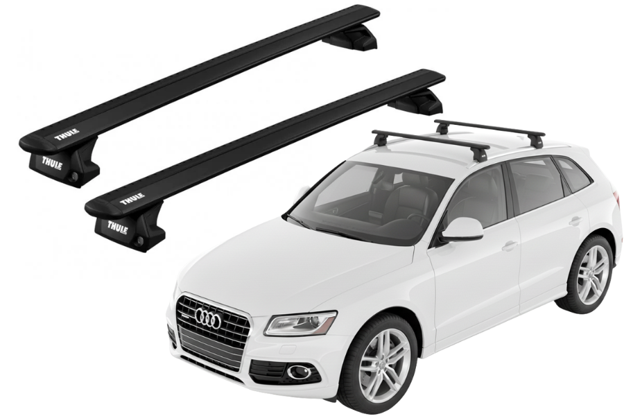 Barras THULE EVO WingBar para autos AUDI Q5 2008 a 2017 negro