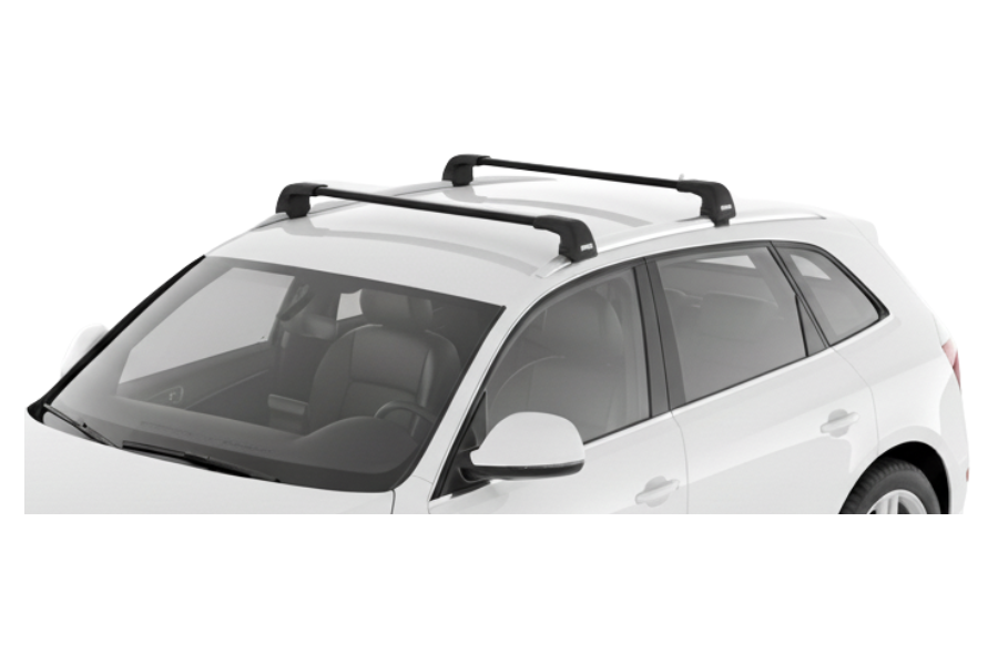 Barras THULE EDGE Flush para autos AUDI Q5 2008 a 2017 negro