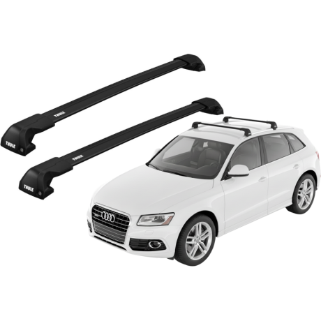 Barras THULE EDGE Flush para autos AUDI Q5 2008 a 2017 negro