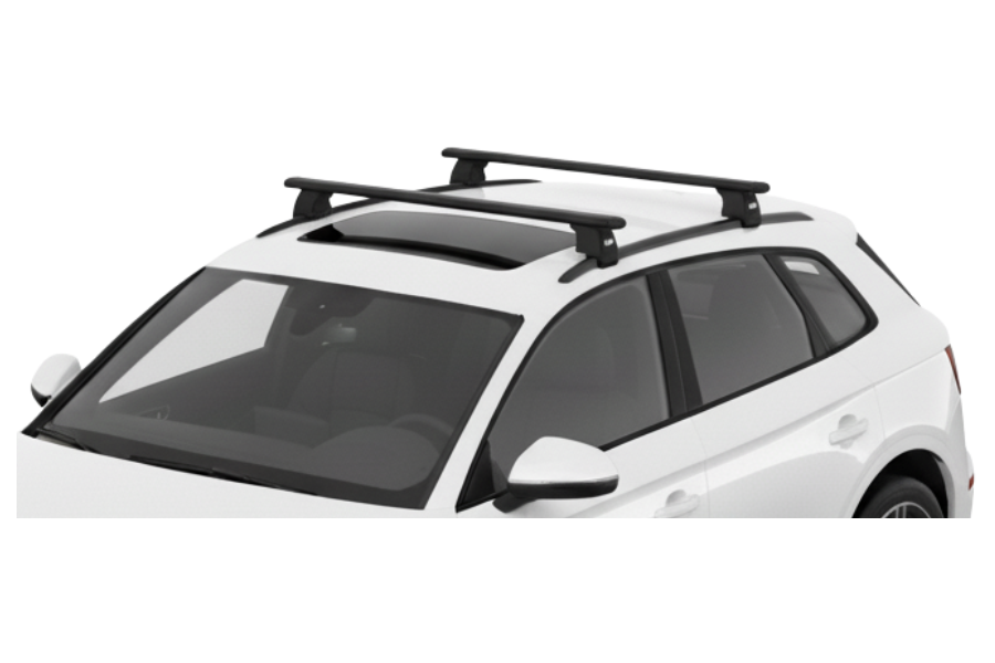 Barras THULE EVO WingBar para autos AUDI Q5 desde 2017 - 2024 negro