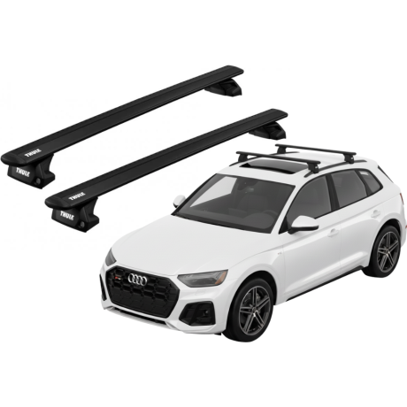 Barras THULE EVO WingBar para autos AUDI Q5 desde 2017 - 2024 negro