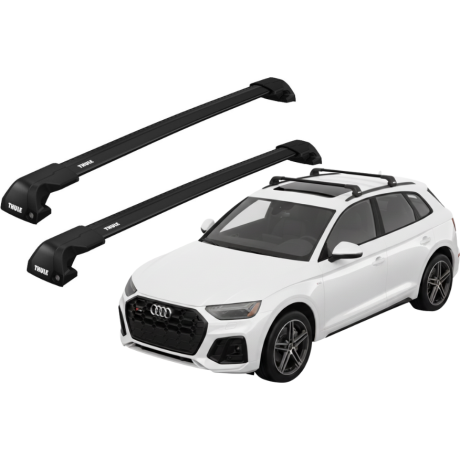 Barras THULE EDGE Flush para autos AUDI Q5 desde 2017 - 2024 negro