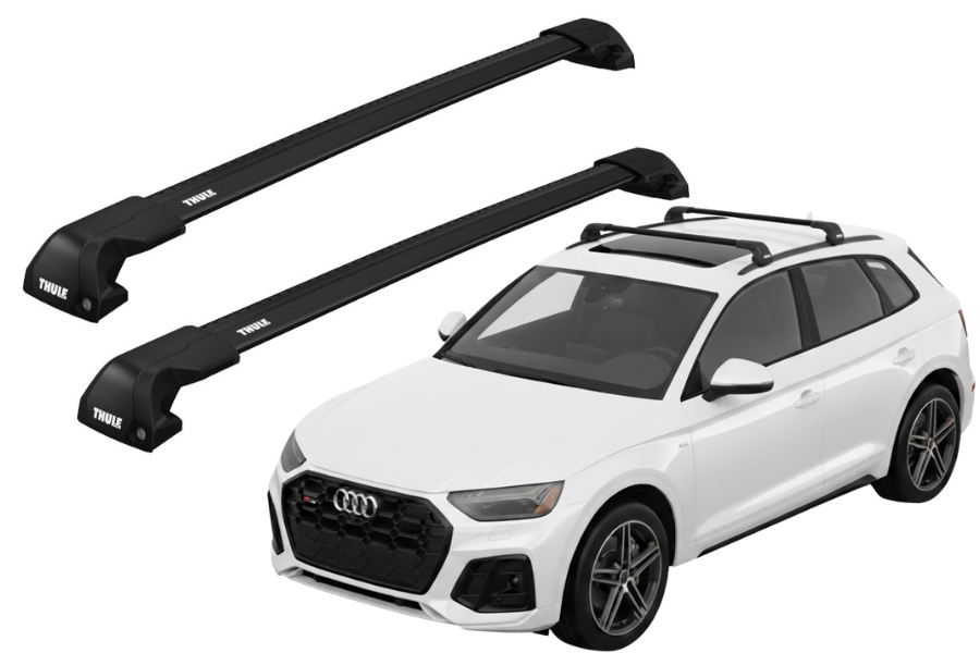 Barras THULE EDGE Flush para autos AUDI Q5 desde 2017 - 2024 negro