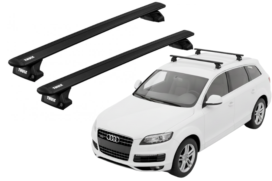 Barras THULE EVO WingBar para autos AUDI Q7 2006 a 2015 negro
