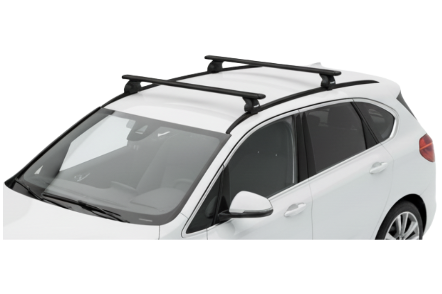 Barras THULE EVO WingBar para autos BMW 2-Series Active Tourer desde 2014 negro