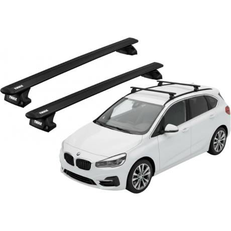 Barras THULE EVO WingBar para autos BMW 2-Series Active Tourer desde 2014 negro